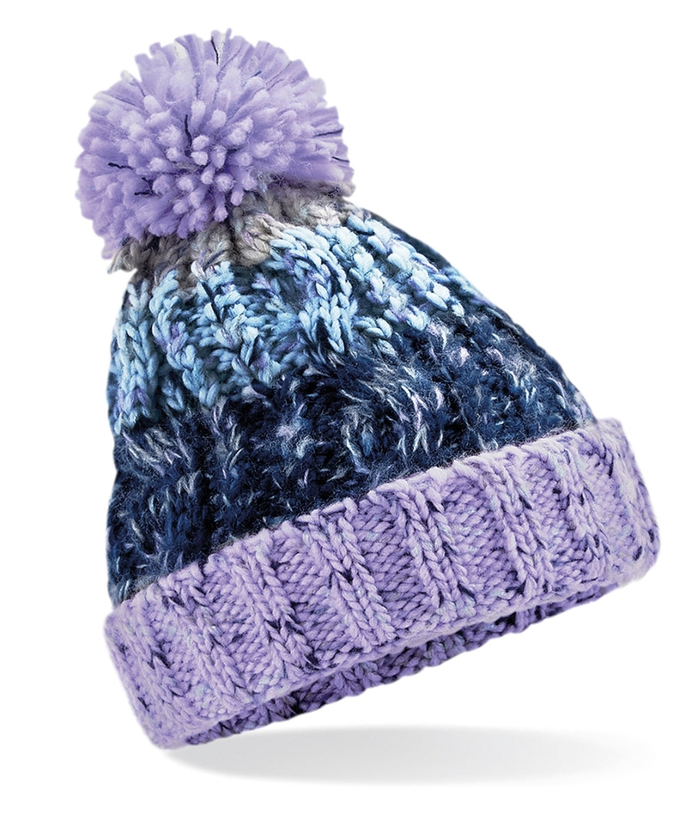 Lavender Fizz Bobble hat. Sign Language Essex Ltd