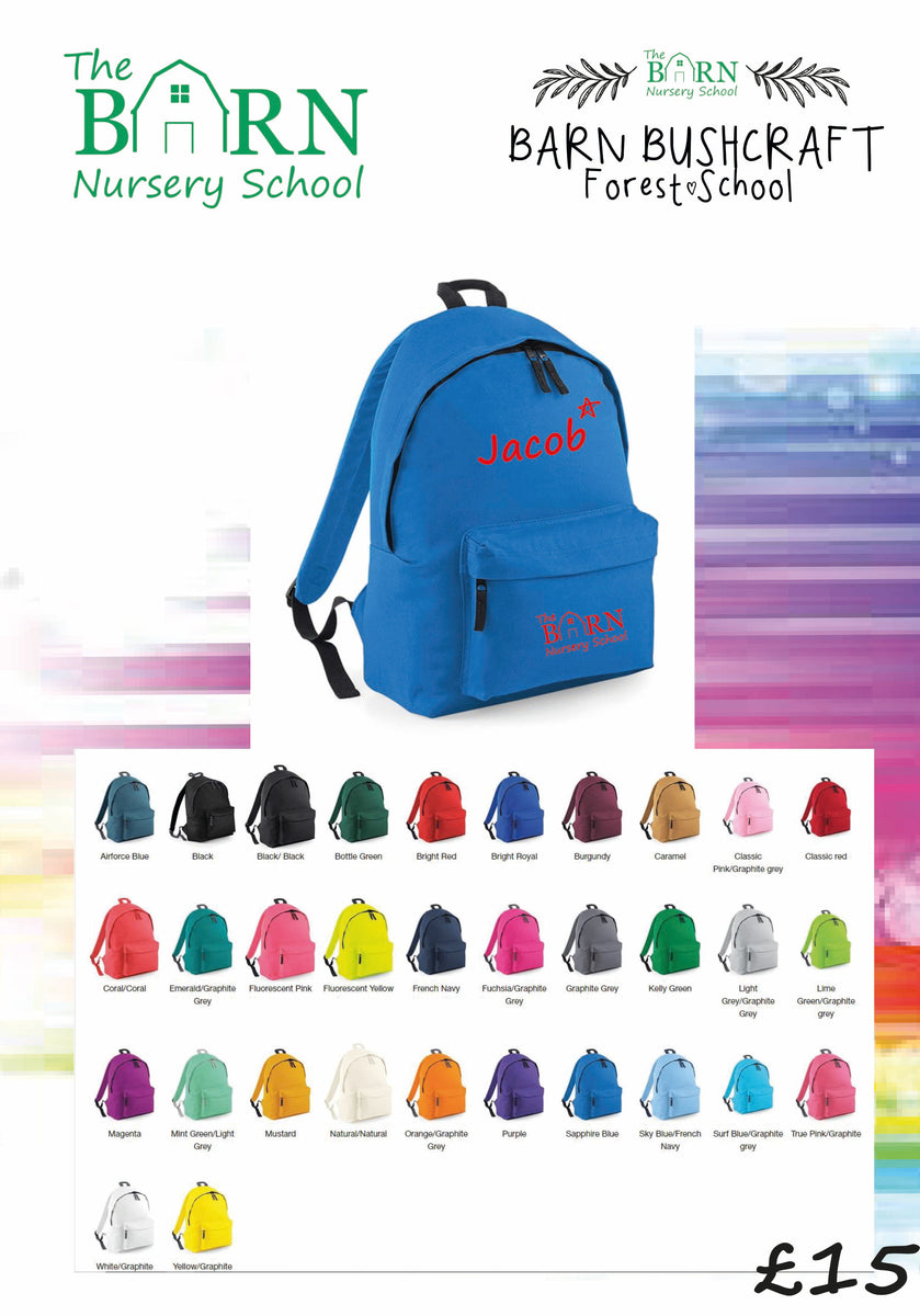 The Barn Rucksack 1 free with your registration fee Sign Language