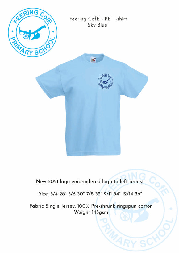 Feering sky Blue PE T-shirt