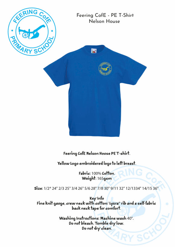 Feering CofE Nelson house PE T-shirt