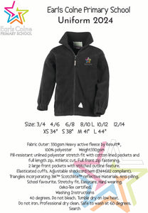 ECPS Black full zip fleece