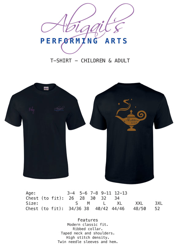 Abigail's Performing Arts T-shirt (Child & Adult)