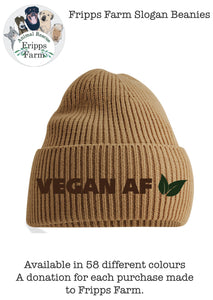 **New** Fripps slogans VEGAN AF