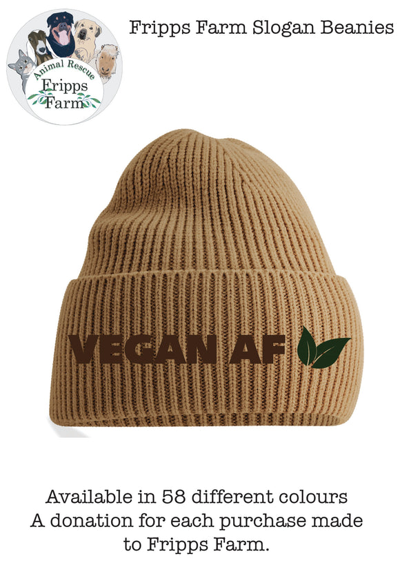 **New** Fripps slogans VEGAN AF