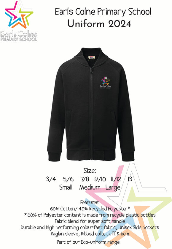 ECPS Black PE Full Zip sweatshirt jacket