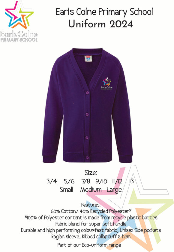 ECPS Purple School Cardigan