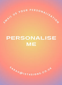 Personalise me