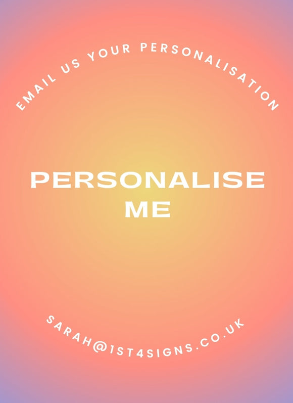 Personalise me